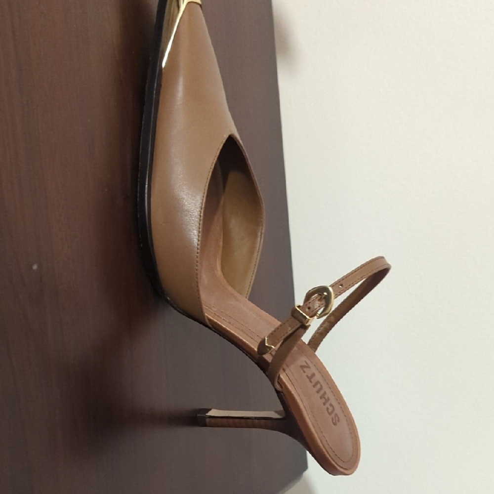Schutz Brown Slingback Heels